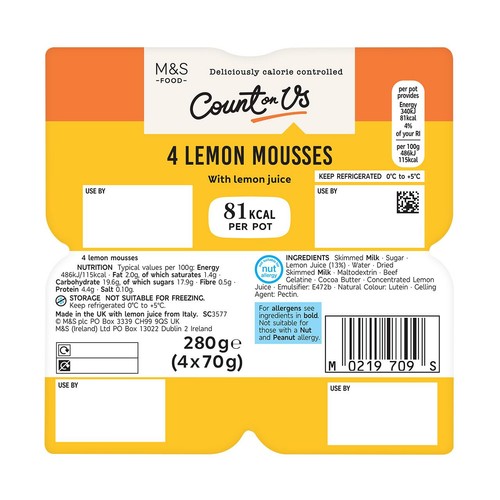 M&S Count On Us Lemon Mousse