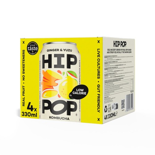Hip Pop Ginger & Yuzu Kombucha