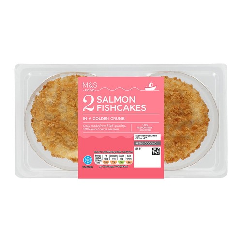 M&S 2 Salmon Fishcakes