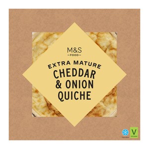 Extra Mature Cheddar Cheese & Onion Quiche