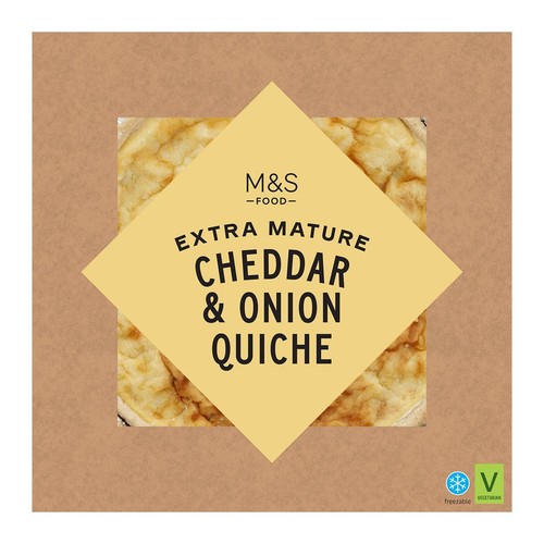 M&S Extra Mature Cheddar Cheese & Onion Quiche
