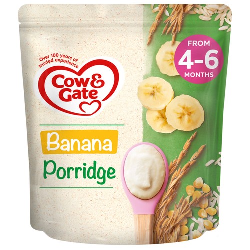Cow & Gate Banana Porridge Baby Cereal 4+ Months