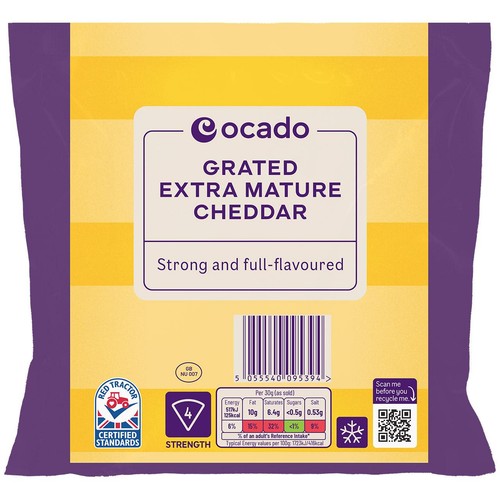 Ocado Extra Mature Grated Cheddar