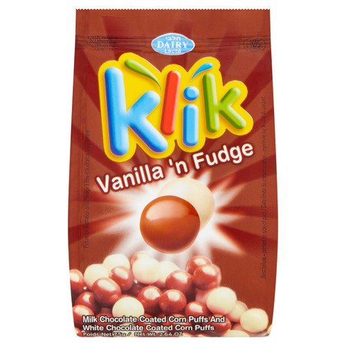 Klik Chocolate Coated Crunchy Bites - Vanilla n' Fudge