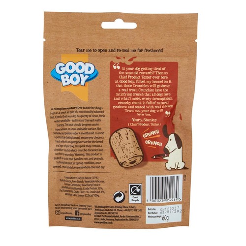 Good Boy Crunchies Chicken Mini Reward Dog Treats
