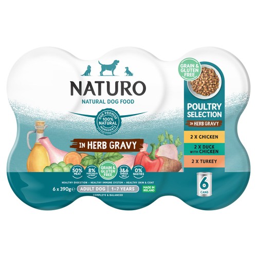 Naturo Adult Grain & Gluten Free Poultry Variety Dog Food