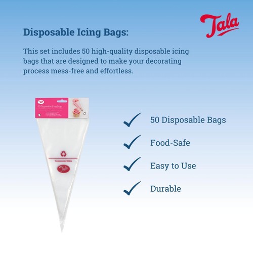 Tala Bag of 50 Disposable Recyclable Icing Bags