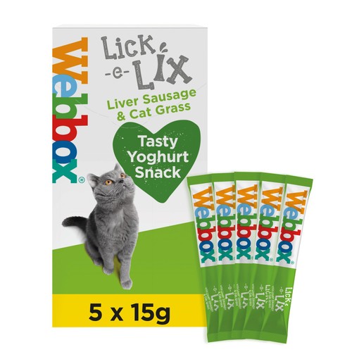 Webbox Lick-e-Lix Liver with Cat Grass Cat Treat