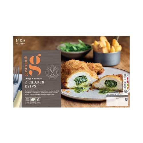 M&S Gastropub 2 Chicken Kyivs Main for Two