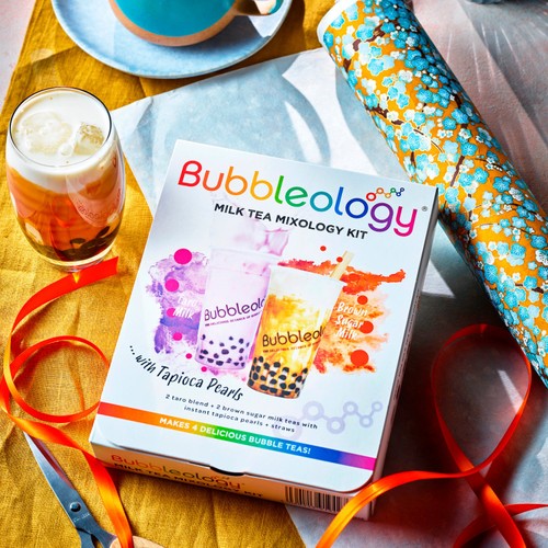 Bubbleology Milk Bubble Tea Mixology Kit with Tapioca Pearls