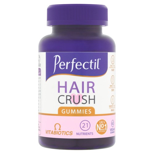 Vitabiotics Vegan Mixed Berry Perfectil Hair Crush Gummies