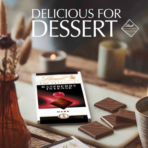 Lindt Excellence Dark Raspberry Chocolate Bar