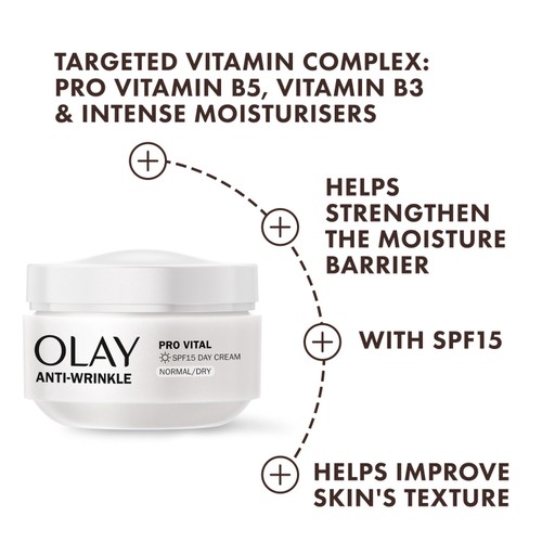 Olay Anti-Wrinkle Pro Vital Moisturiser Day Cream Mature Skin