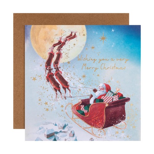 M&S Traditional Santa Duo Cards 