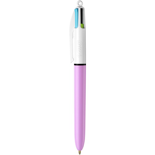 BIC 4 Colours Fun Retractable Ballpoint Pens, Pack of 3