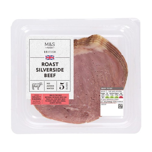 M&S British Wafer Thin Roast Silverside Beef
