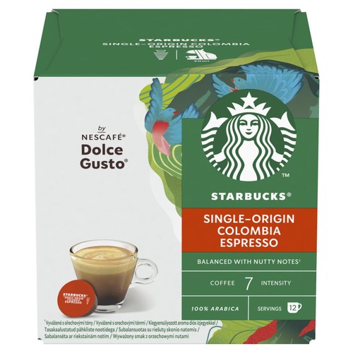 STARBUCKS Medium Colombia Coffee Pods by NESCAFE Dolce Gusto