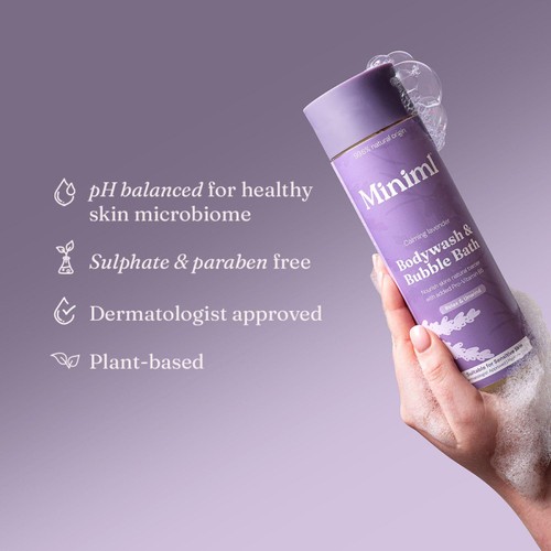 Miniml Body Wash & Bubble Bath Calming Lavender