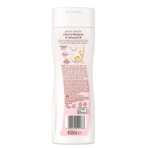 Imperial Leather Ultimate Moisture Cherry Blossom & Almond Oil Body Wash