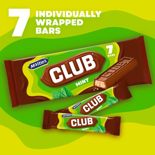 McVitie's Club Mint Biscuit Bars Multipack