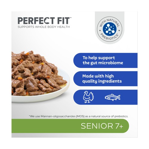 Perfect Fit Senior Cat Food Pouches Mixed