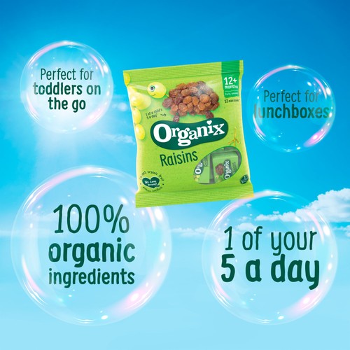 Organix Raisin Snack Boxes Toddler Snack Multipack 12+ Months