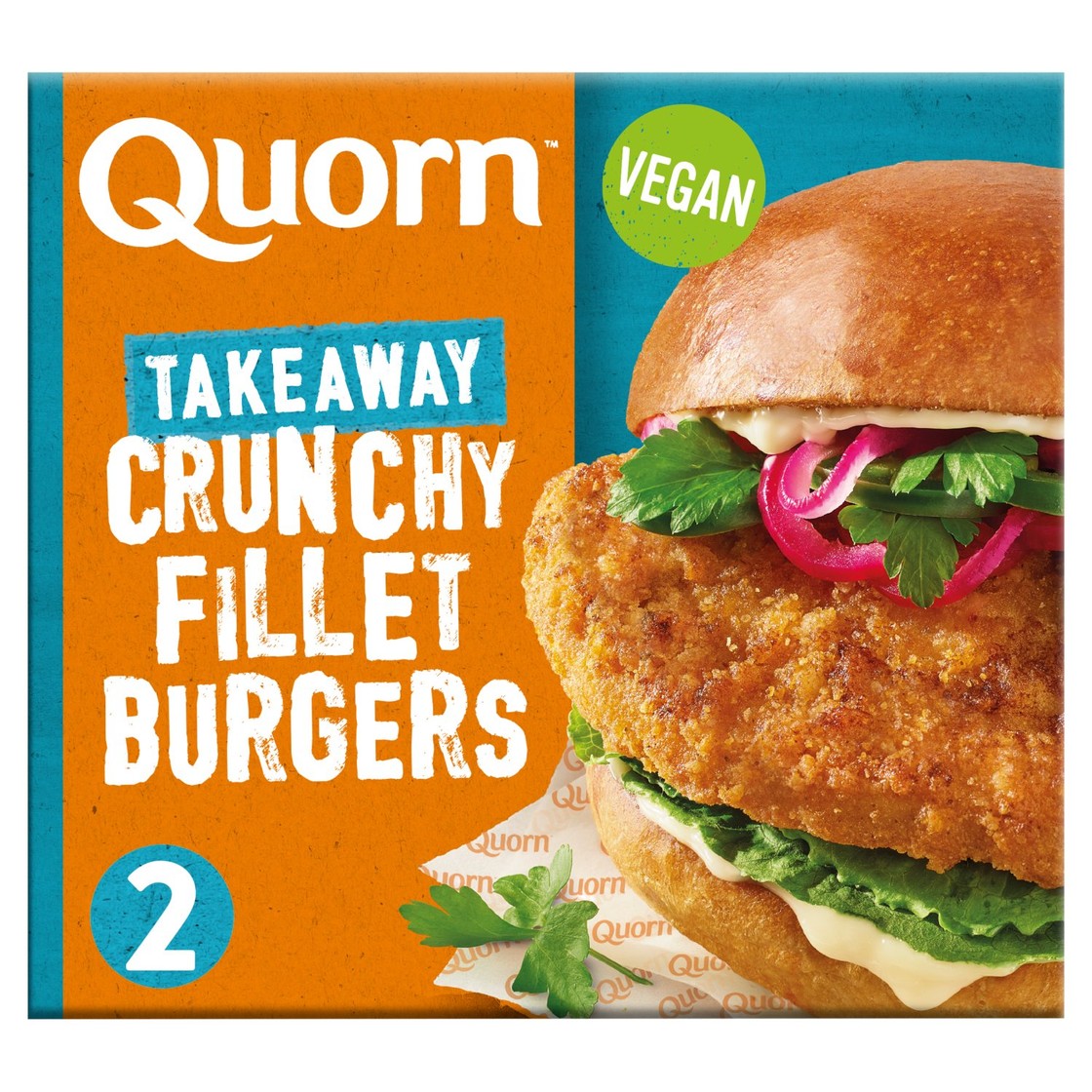 Quorn Vegan Takeaway 2 Crunchy Fillet Burgers - Ocado