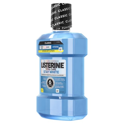 Listerine Total Care Stay White Intense Mint Classic Mouthwash