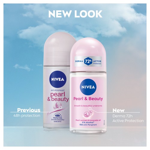 NIVEA Pearl & Beauty Anti-Perspirant Deodorant Roll-On 