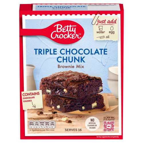 Betty Crocker Triple Chocolate Chunk Brownie Mix