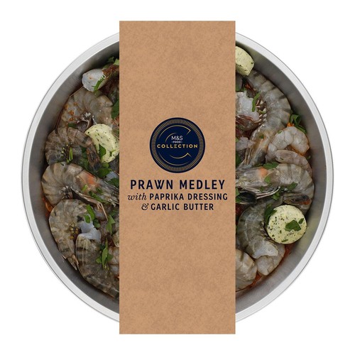 M&S Collection Prawn Medley with Paprika & Garlic Butter
