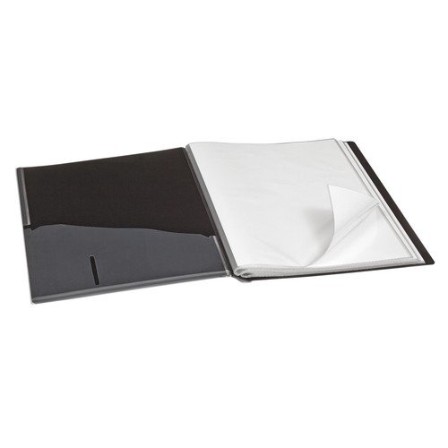 Snopake Black Presentation Display Book, A4 40 Pockets