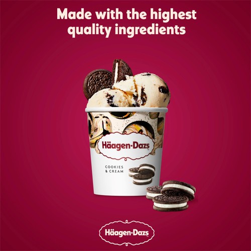 Haagen-Dazs Cookies & Cream Ice Cream