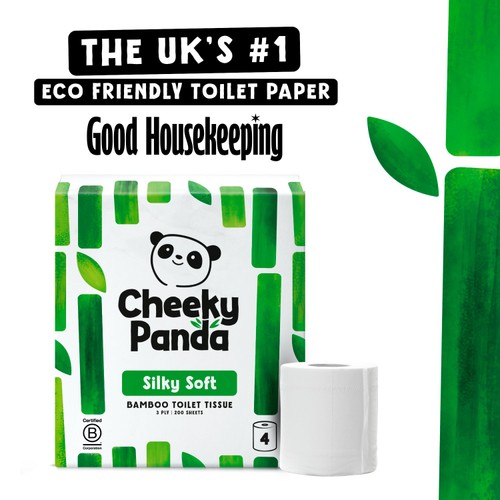 Cheeky Panda Natural Bamboo Toilet Tissue 