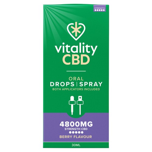 Vitality CBD Berry Spray with MCT Oil 4800mg