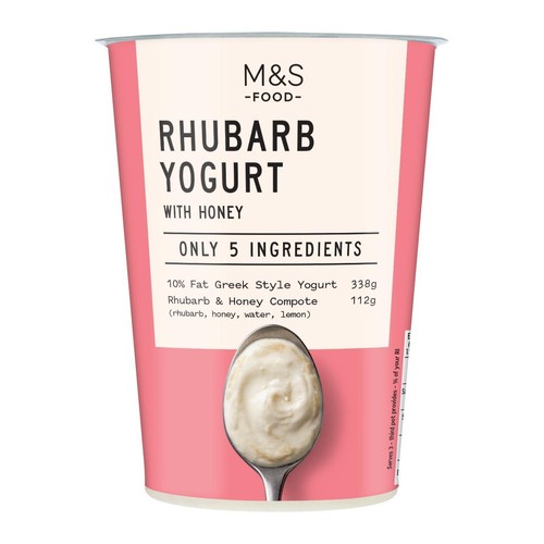 M&S Only 5 Ingredients Rhubarb Yogurt with Honey