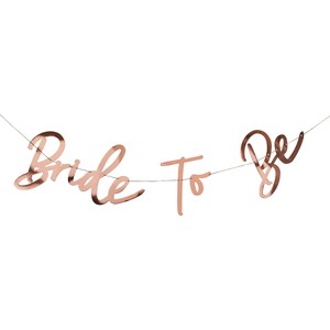 Rose Gold Bride To Be Card Banner