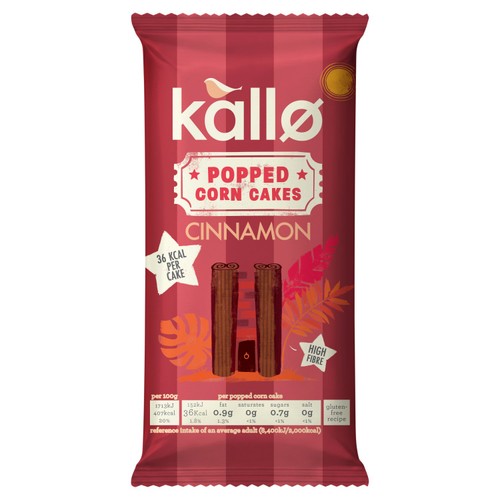 Kallo Cinnamon Popped Corn Cakes