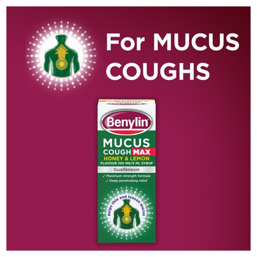 Benylin Mucus Cough Max Syrup - Honey & Lemon