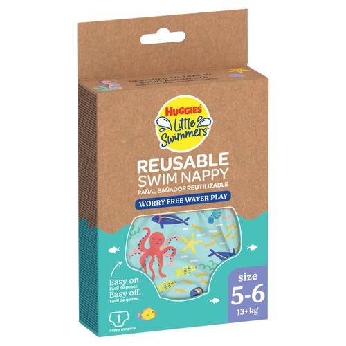 Huggies Little Swimmers Reusable Swim Pant Size 5-6 (13kg+) 