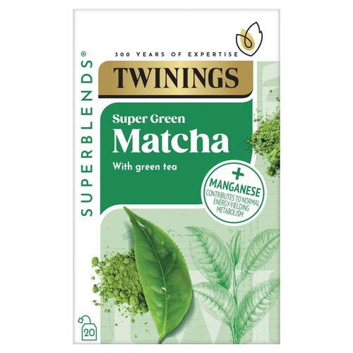 Twinings Superblends Super Green Matcha, 20 Tea Bags