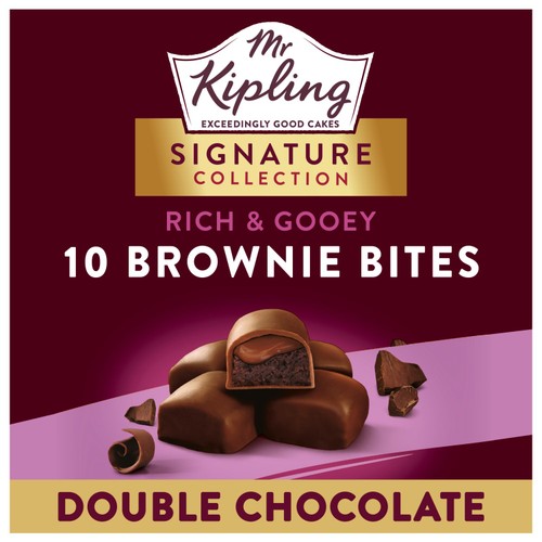 Mr Kipling Signature Double Chocolate Brownie Bites