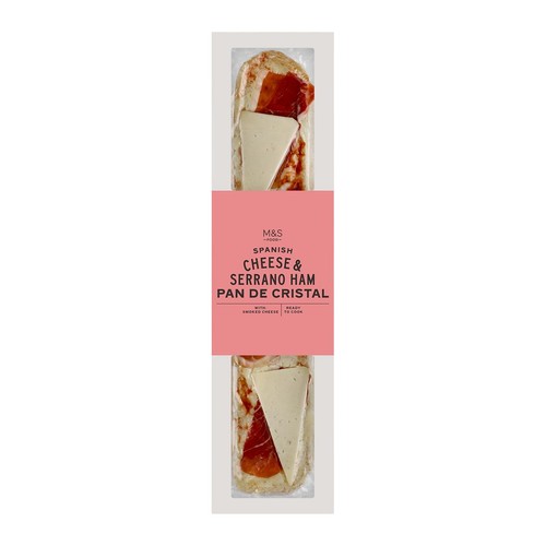 M&S Collection Spanish Serrano Ham & Smoked Cheese Pan De Cristal