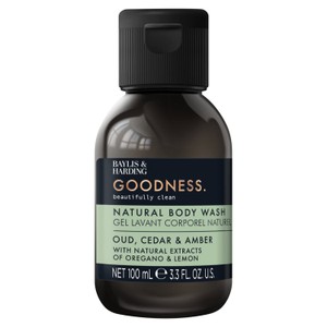 Baylis & Harding Goodness Oud, Cedar & Amber Body Wash Travel Size