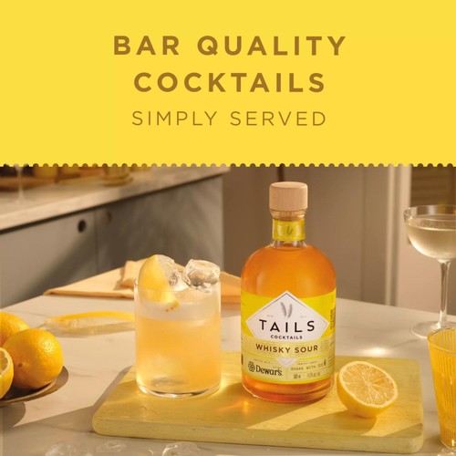 Tails Cocktails Dewars Whisky Sour Premixed Cocktail