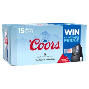 Coors Lager beer 20 x 330 ml bottle