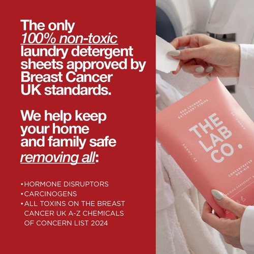 The Lab Co. Laundry Detergent Sheets Non Bio Energising Scent 32 Loads