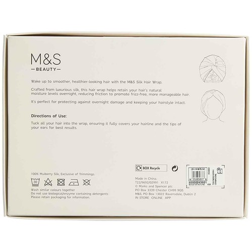 M&S Pure Mulberry Silk Hair Wrap, Pink