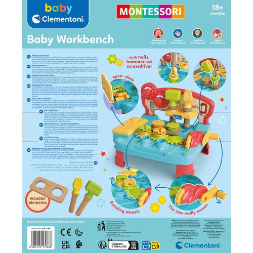 Baby Clementoni Montessori Workbench Activity Centre