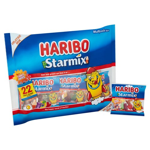 Haribo Starmix Sweets 22 Treatsize Mini Bags